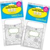 Barker Creek Color Me! In My Garden Peel & Stick Library Pockets, Multi-Designs, 60/Set 3846